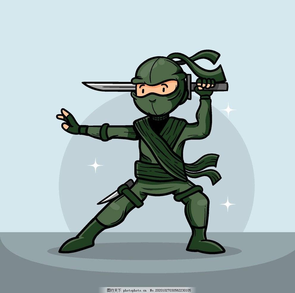 忍者图片 卡通设计 广告设计 图行天下素材网