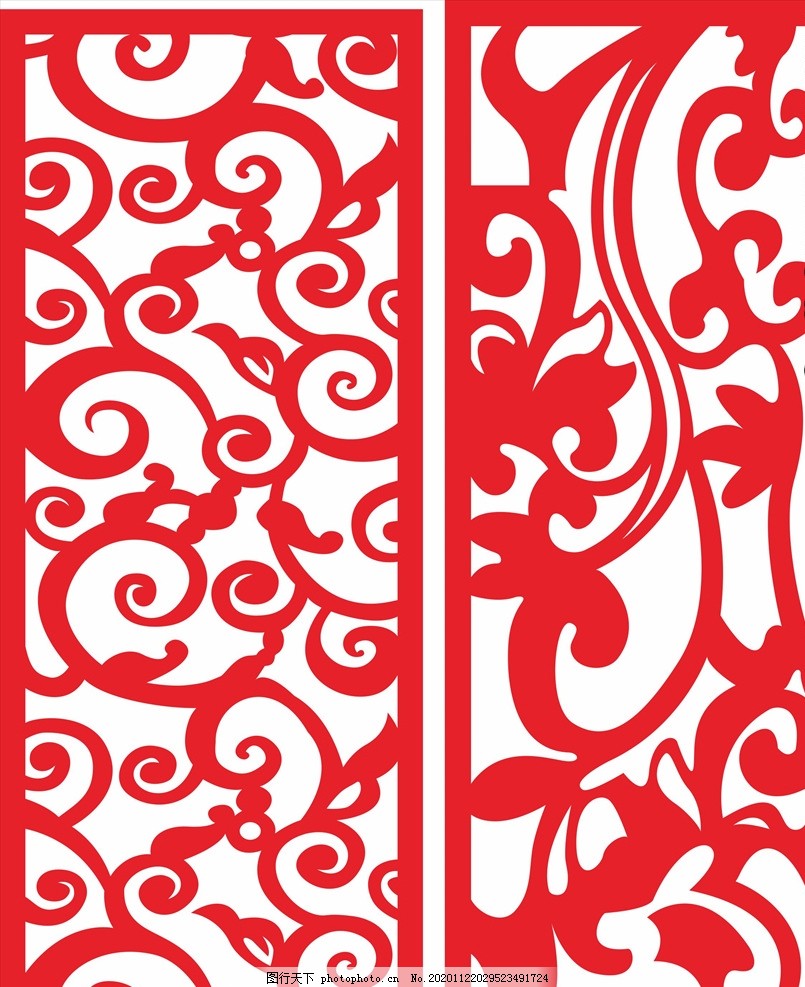 矢量花格雕刻图片 设计案例 广告设计 图行天下素材网