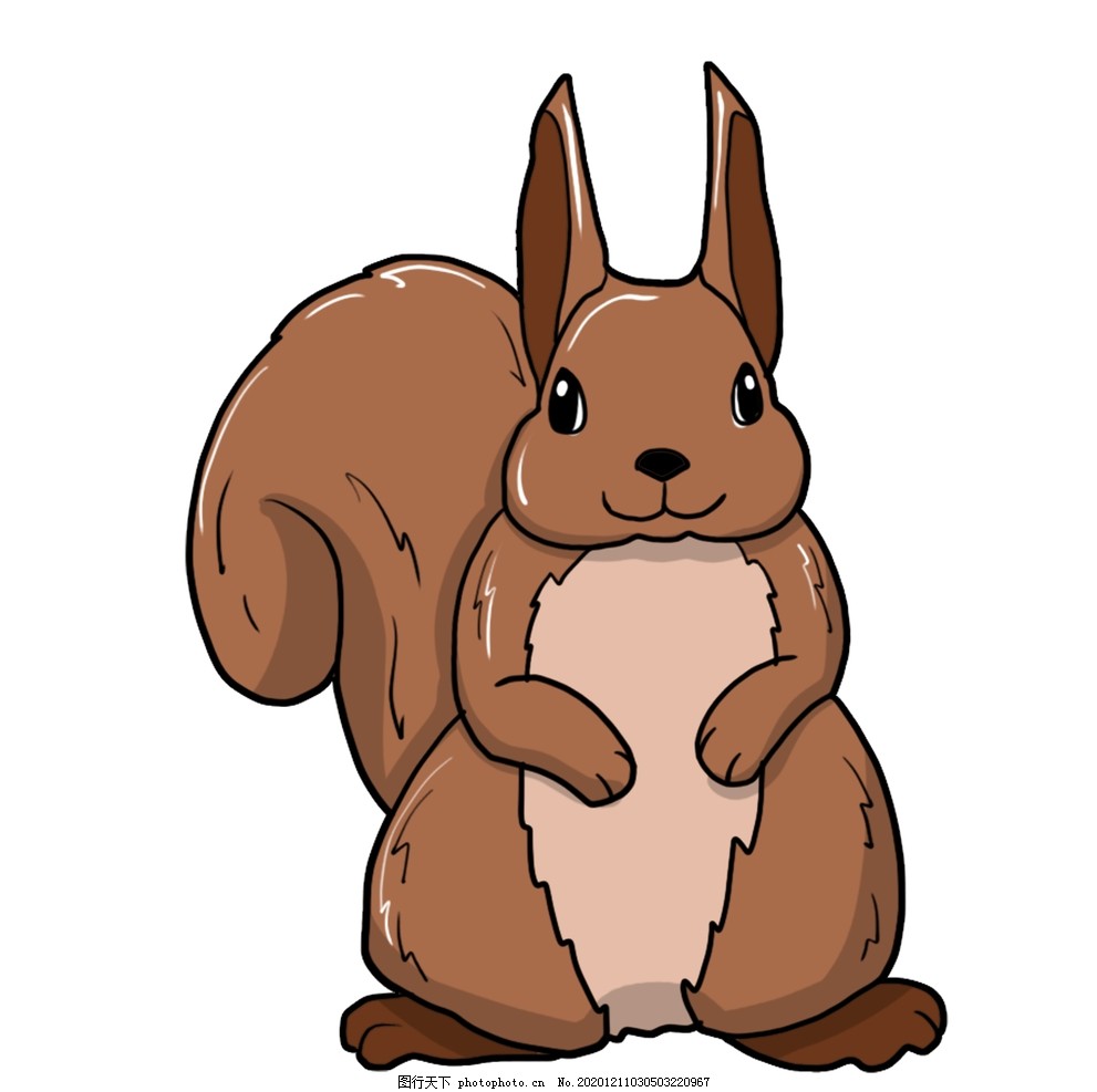 卡通松鼠插画图片_其他_其他-图行天下素材网