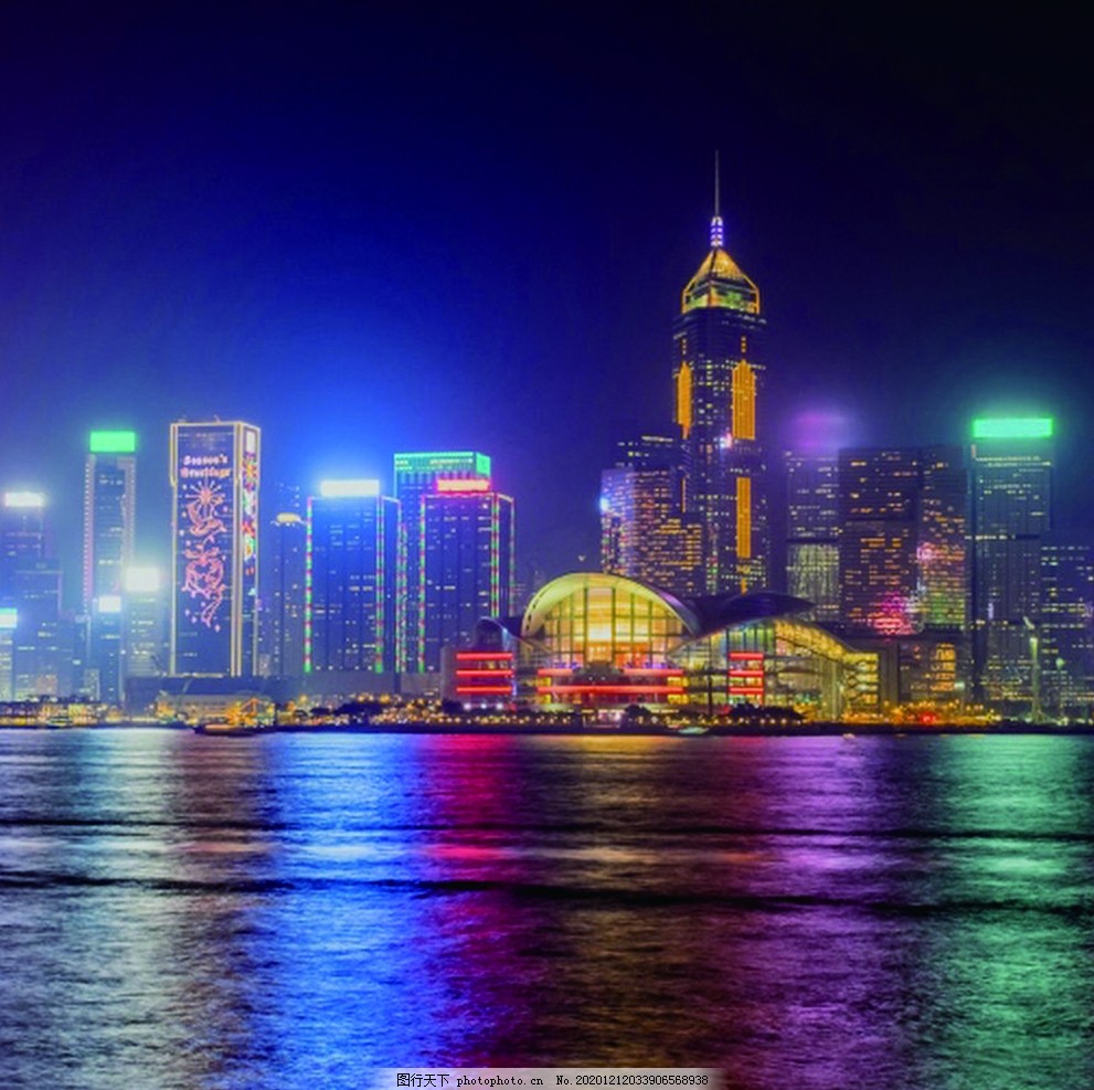 香港夜景图片 旅游摄影 自然景观 图行天下素材网